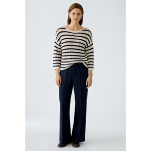 Oui Dark Blue Trouser